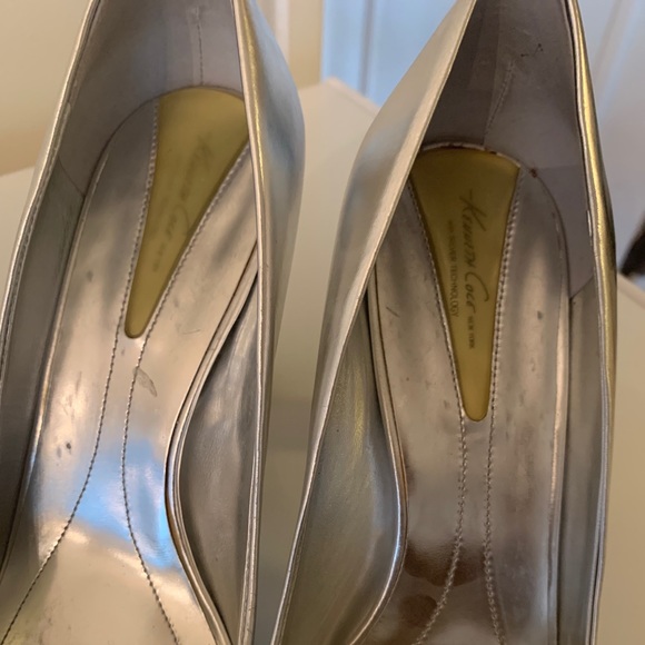 Kenneth Cole silver (leather) heels - Picture 5 of 8